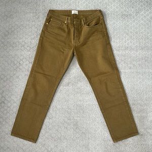 Sid Mashburn Dark Tan Pants Jeans Denim Material